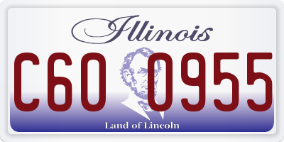 IL license plate C600955
