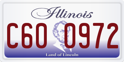 IL license plate C600972