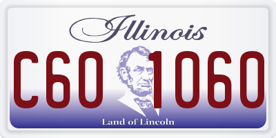 IL license plate C601060