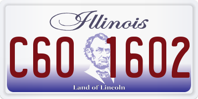IL license plate C601602