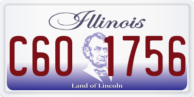 IL license plate C601756