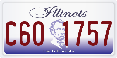 IL license plate C601757