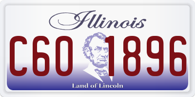 IL license plate C601896