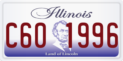 IL license plate C601996
