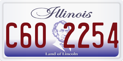 IL license plate C602254