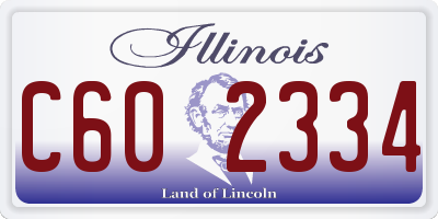 IL license plate C602334
