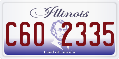 IL license plate C602335