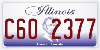 IL license plate C602377