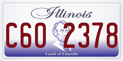 IL license plate C602378
