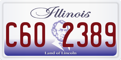 IL license plate C602389