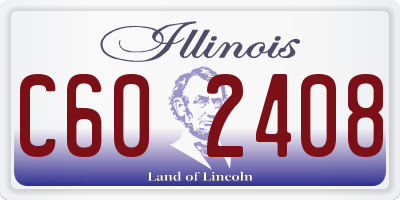 IL license plate C602408
