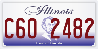 IL license plate C602482