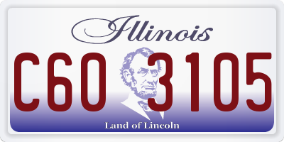 IL license plate C603105
