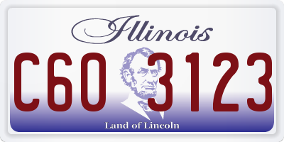 IL license plate C603123