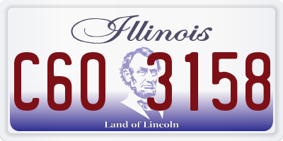 IL license plate C603158