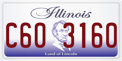 IL license plate C603160