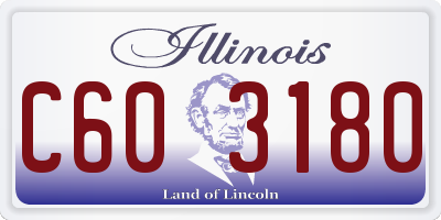 IL license plate C603180