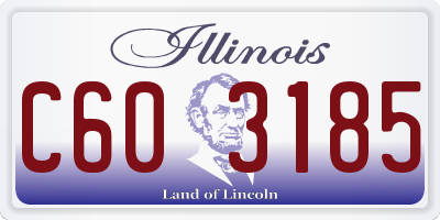 IL license plate C603185