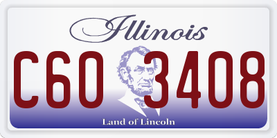 IL license plate C603408