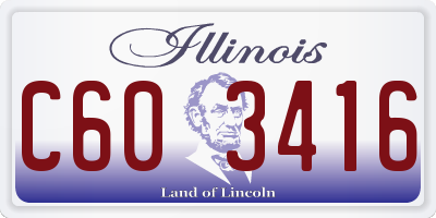 IL license plate C603416