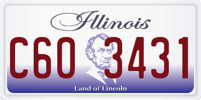 IL license plate C603431