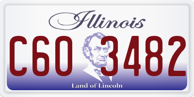 IL license plate C603482