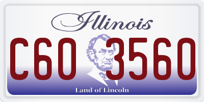 IL license plate C603560