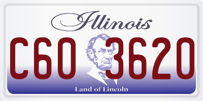 IL license plate C603620