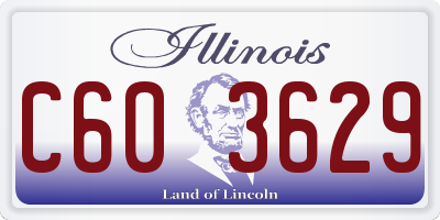 IL license plate C603629
