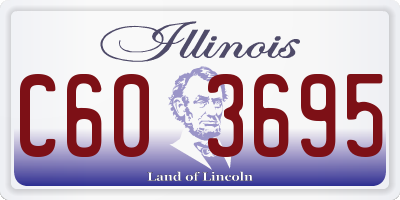 IL license plate C603695