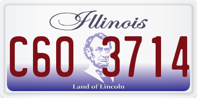 IL license plate C603714
