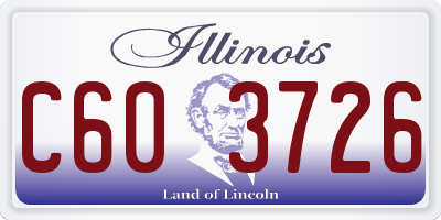 IL license plate C603726