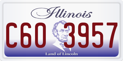 IL license plate C603957