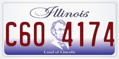 IL license plate C604174
