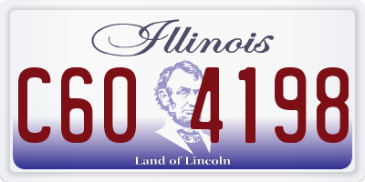 IL license plate C604198