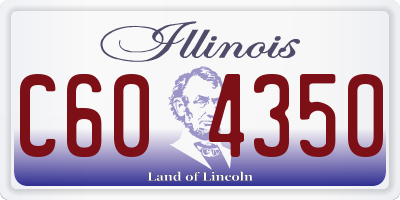 IL license plate C604350