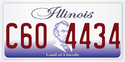 IL license plate C604434