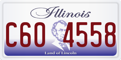 IL license plate C604558