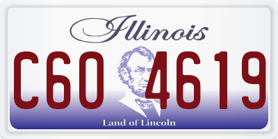 IL license plate C604619