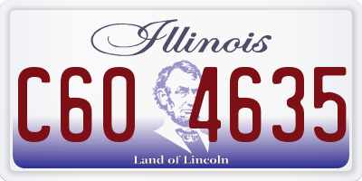 IL license plate C604635