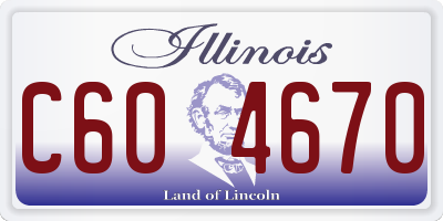 IL license plate C604670
