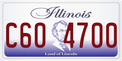 IL license plate C604700