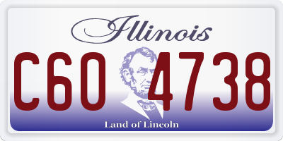 IL license plate C604738