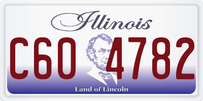 IL license plate C604782