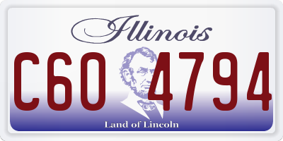 IL license plate C604794