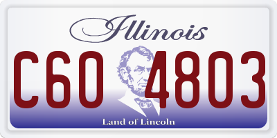 IL license plate C604803