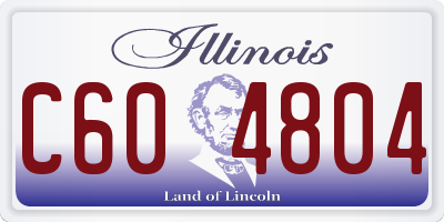 IL license plate C604804