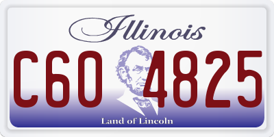 IL license plate C604825