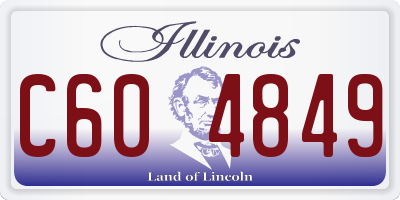 IL license plate C604849