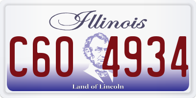 IL license plate C604934